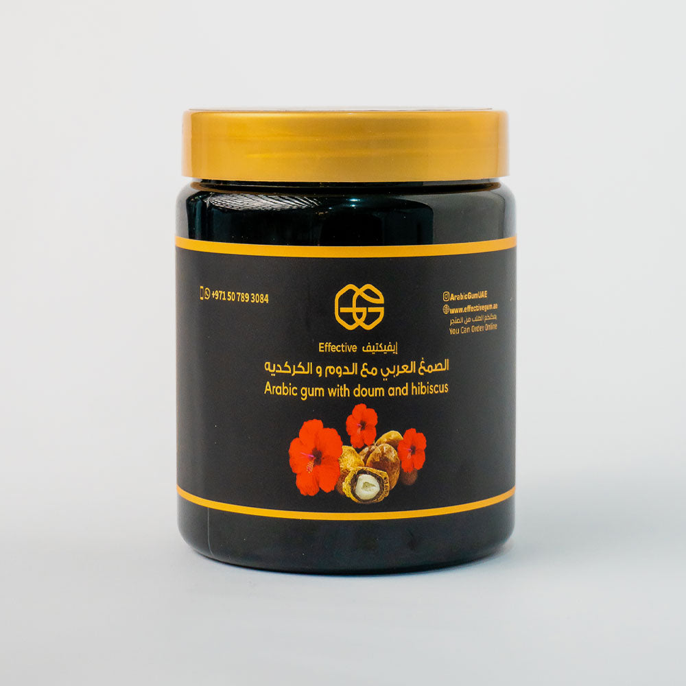 Effective Arabic Gum with Doum and Hibiscus 500g - effective-ajman