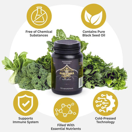 كبسولات زيت الحبة السوداء 120حبة