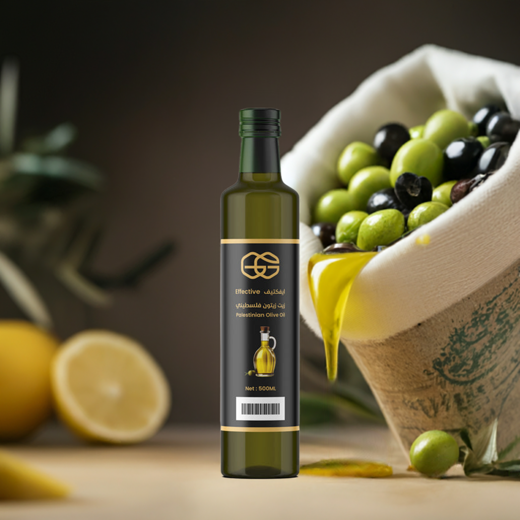 زيت زيتون فلسطيني بكر عضوي(500 مل)
